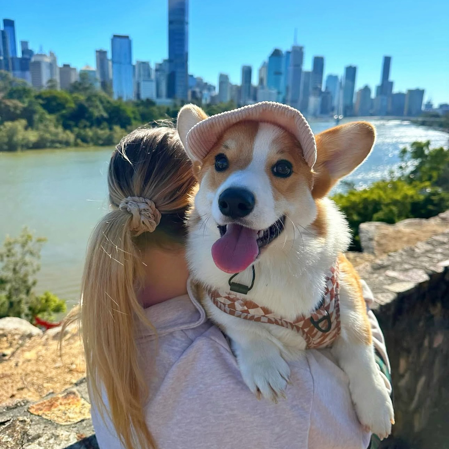 Personalized Corduroy Adjustable Pet Pet Baseball Cap | BKPet184