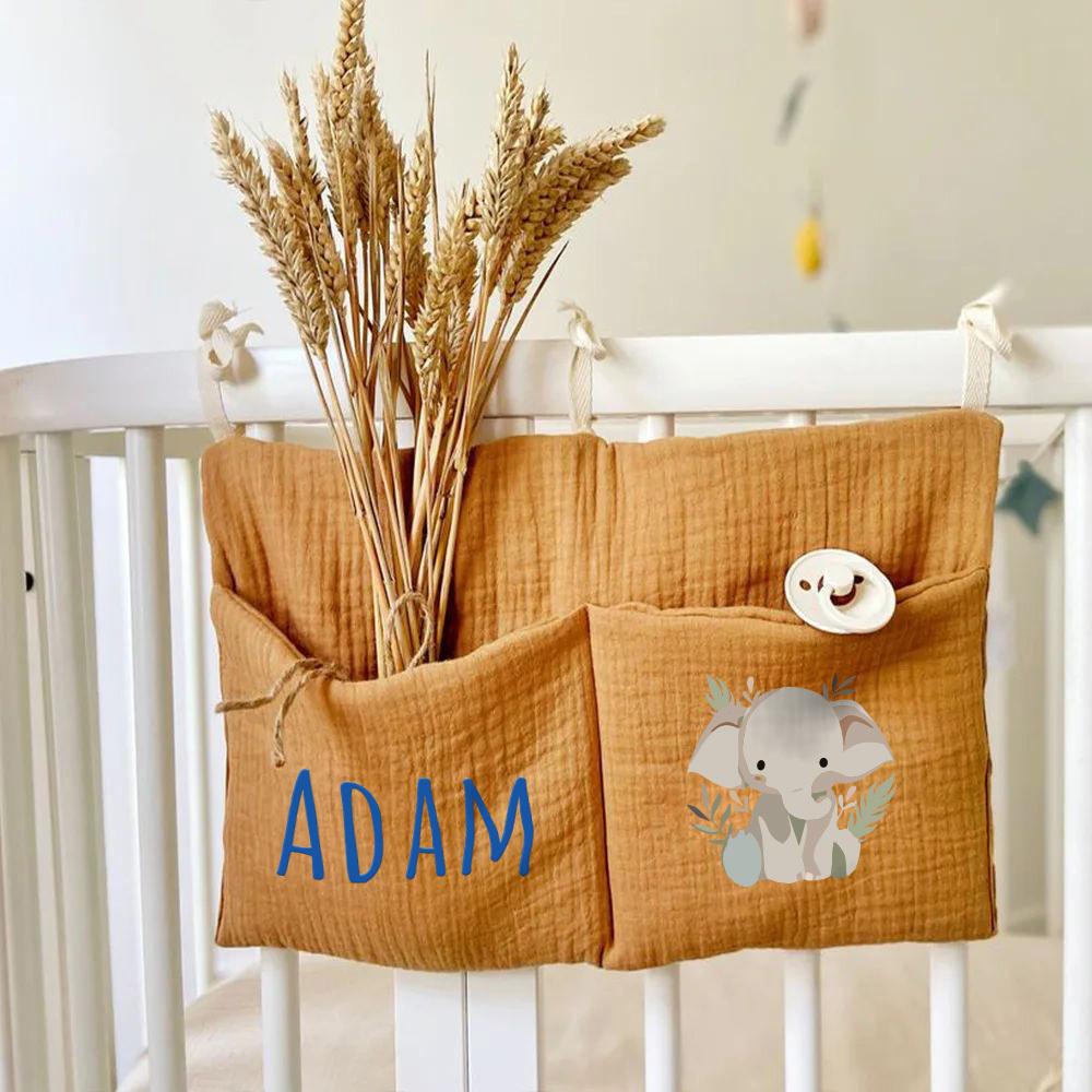 Personalized Baby Bed Pocket Accessories & Diapers Storage | CWBaby5801