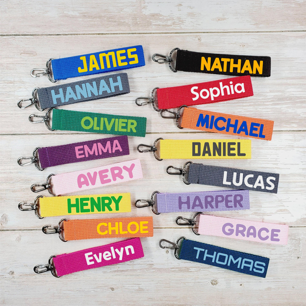 Personalized Colourful Webbing Name Tag | CWToy139