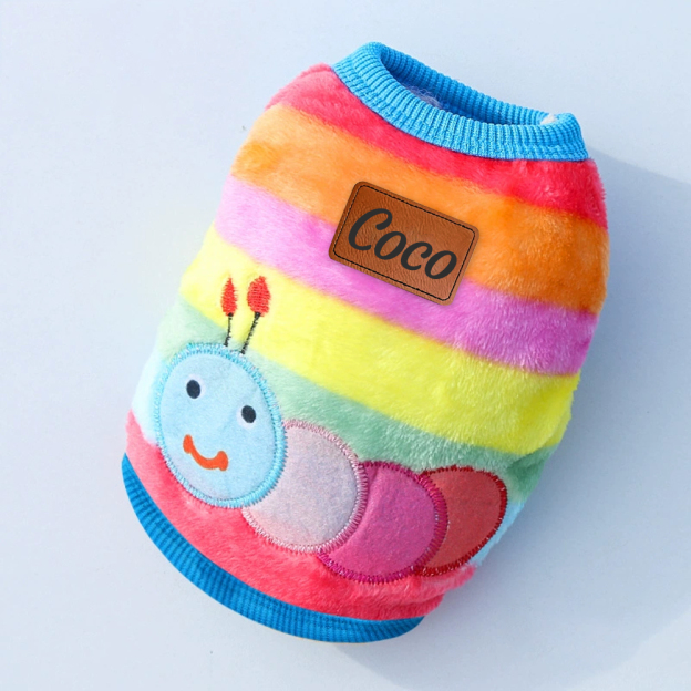 Personalized Cute Pet Soft Plush Fleece Vest | BKPet194