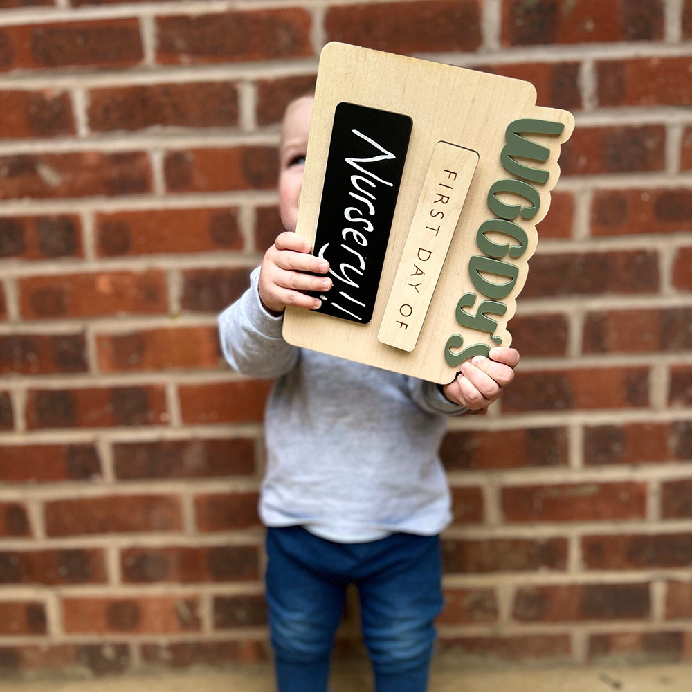 Personalised First and Last Day of School Memory Photo Board | CWToy145