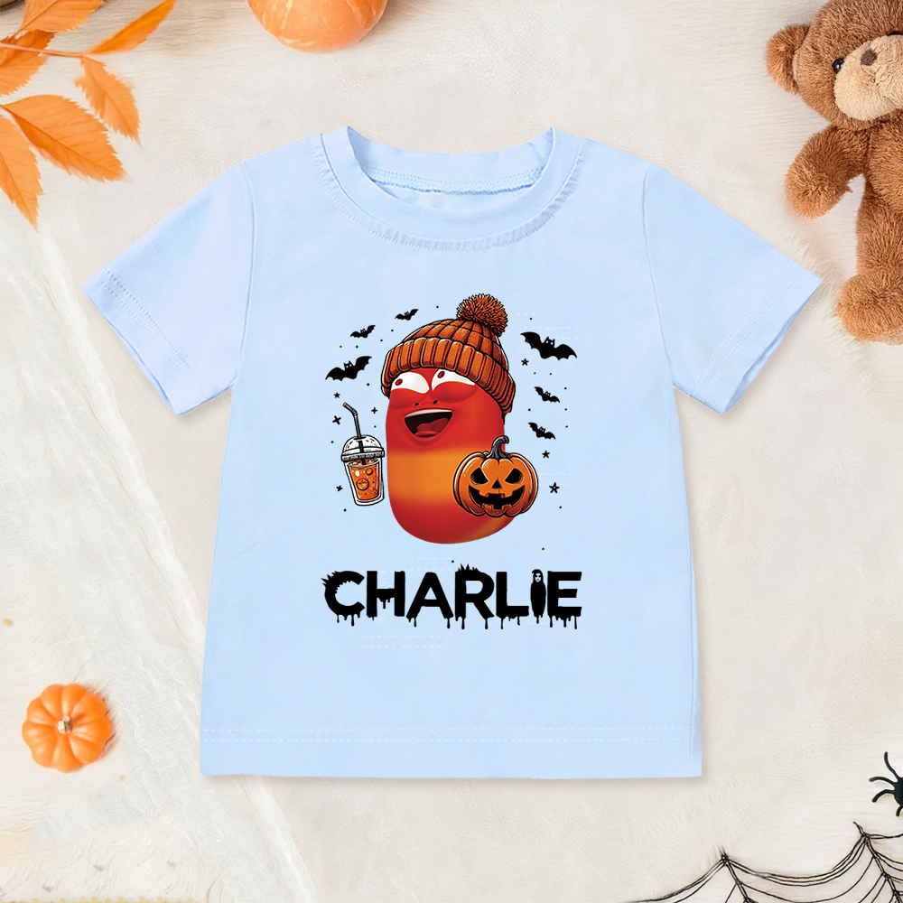 Personalized Larva's Halloween Funny Kid Shirt | Larva05