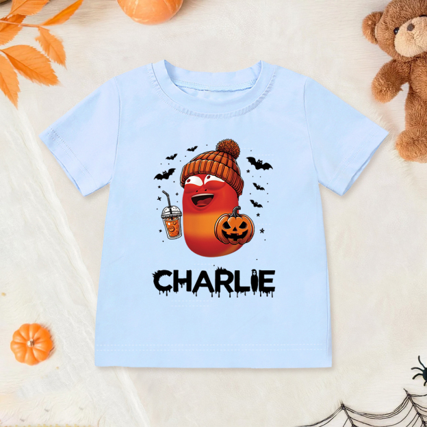Personalized Larva's Halloween Funny Kid Shirt | Larva05