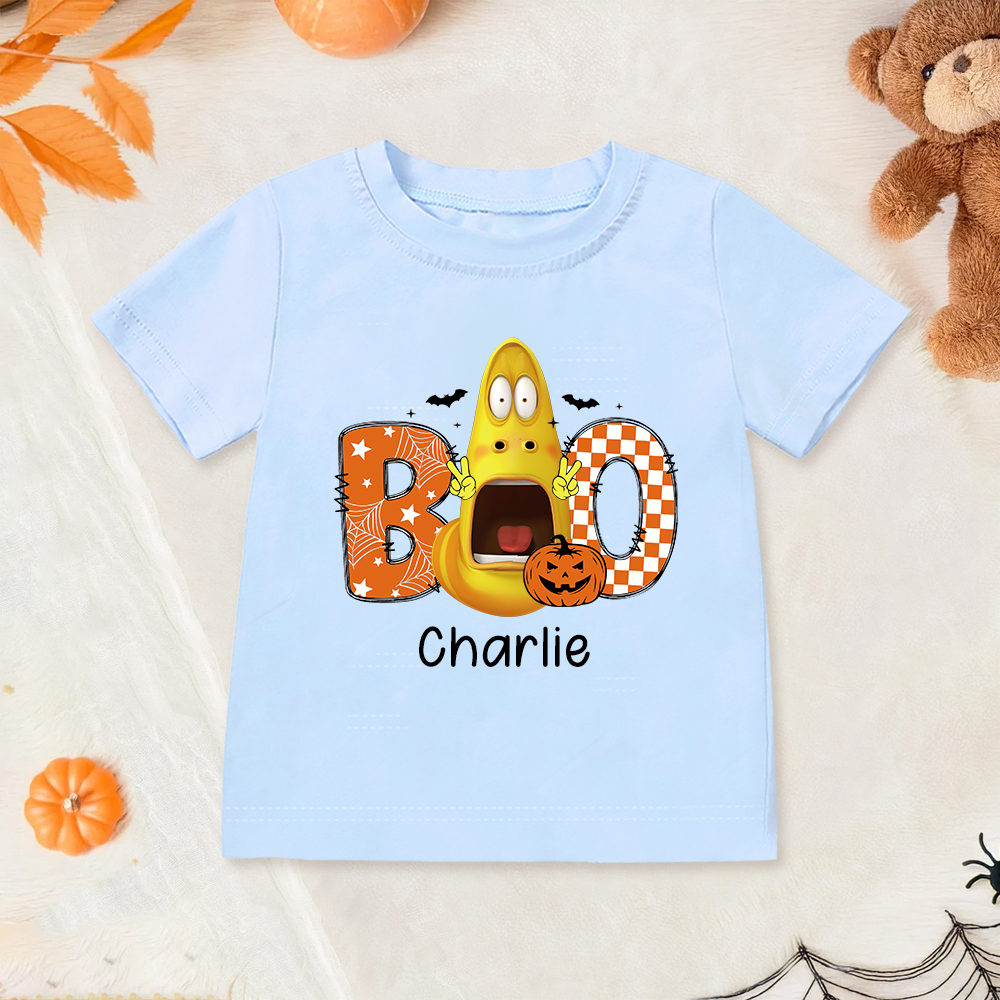 Personalized Larva's Halloween Funny Kid Shirt | Larva12
