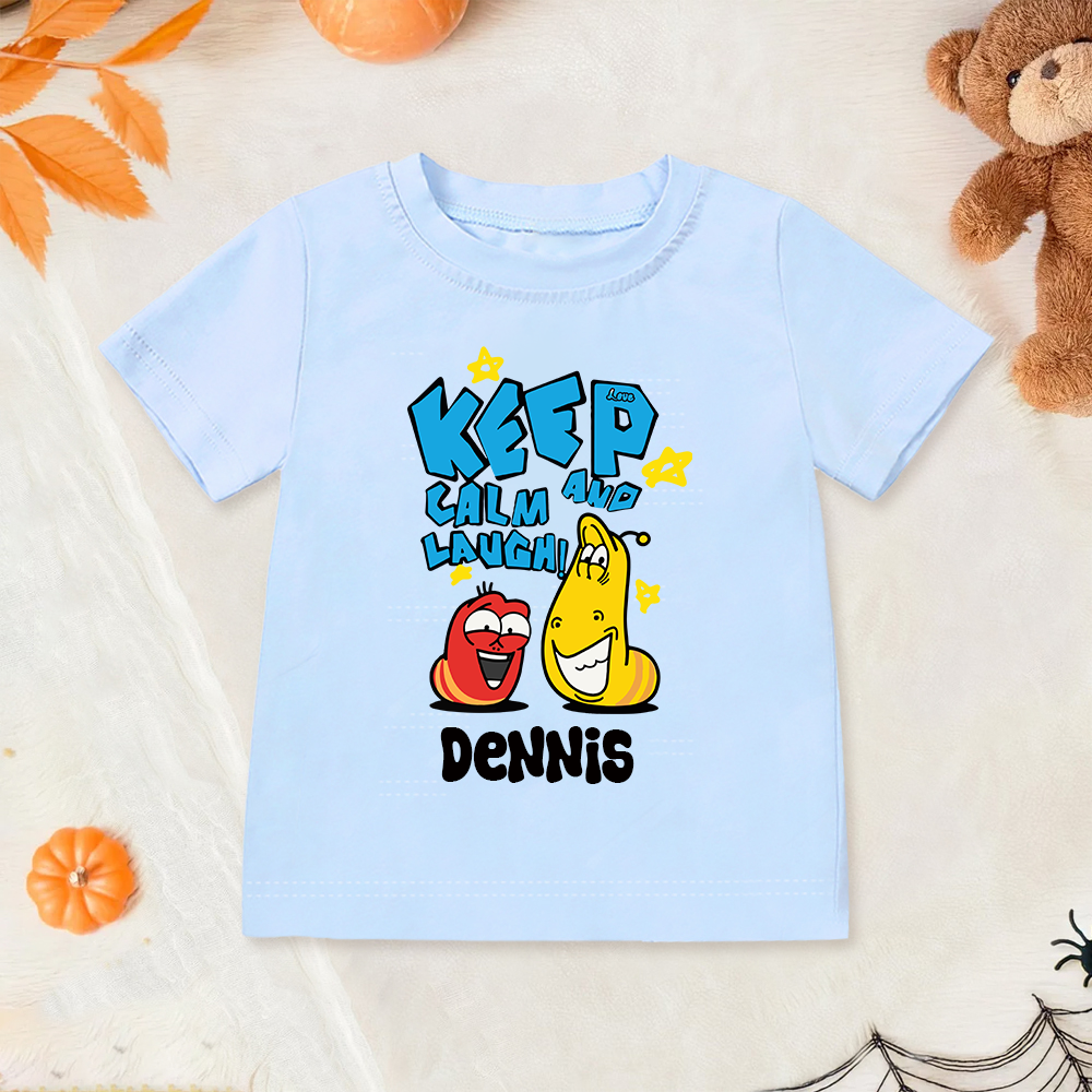 Personalized Larva's Halloween Funny Kid Shirt | Larva13