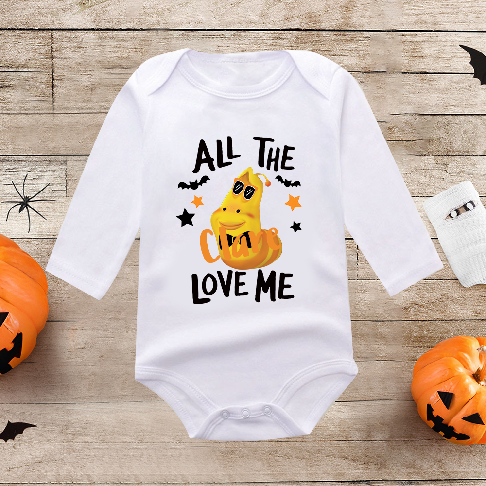 Personalized Larva's Halloween Funny Baby Romper | Larva17