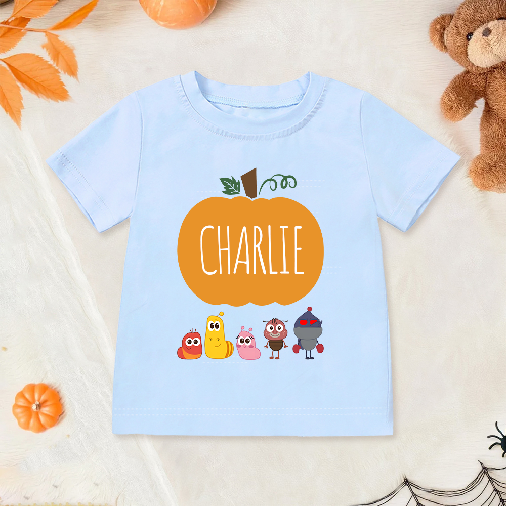 Personalized Larva's Halloween Funny Kid Shirt | Larva19