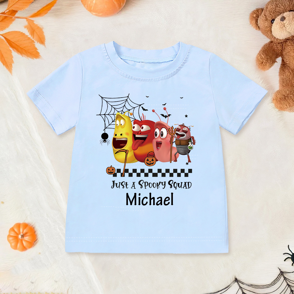 Personalized Larva's Halloween Funny Kid Shirt | Larva10