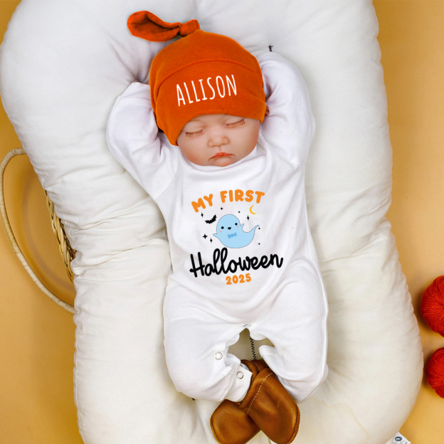 Personalized Baby My 1st Halloween Outfit with Hat | CWHalloween64