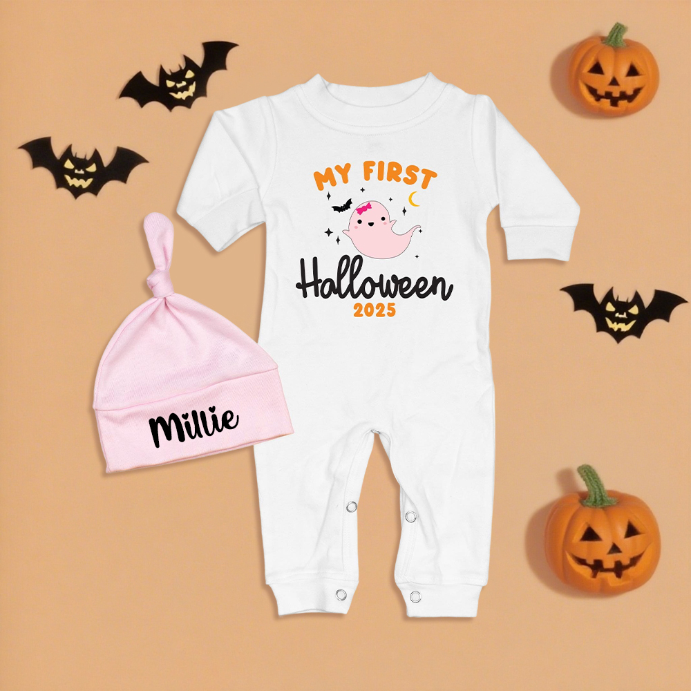 Personalized Baby My 1st Halloween Outfit with Hat | CWHalloween64