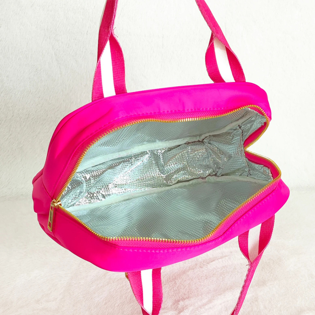 Personalized Chenille Letters Patch Kids Lunch Bag