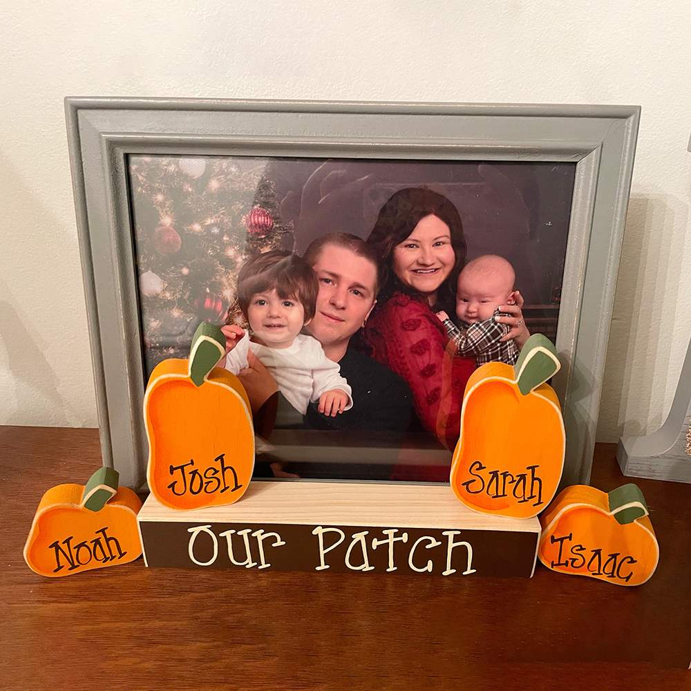 Personalized Pumpkin Family Sign Halloween Decor | CWHalloween55
