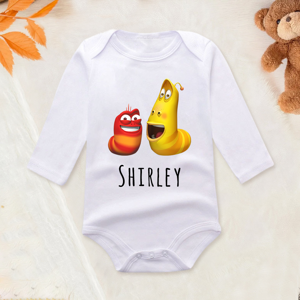 Personalized Larva's Funny Baby Romper | Larva24