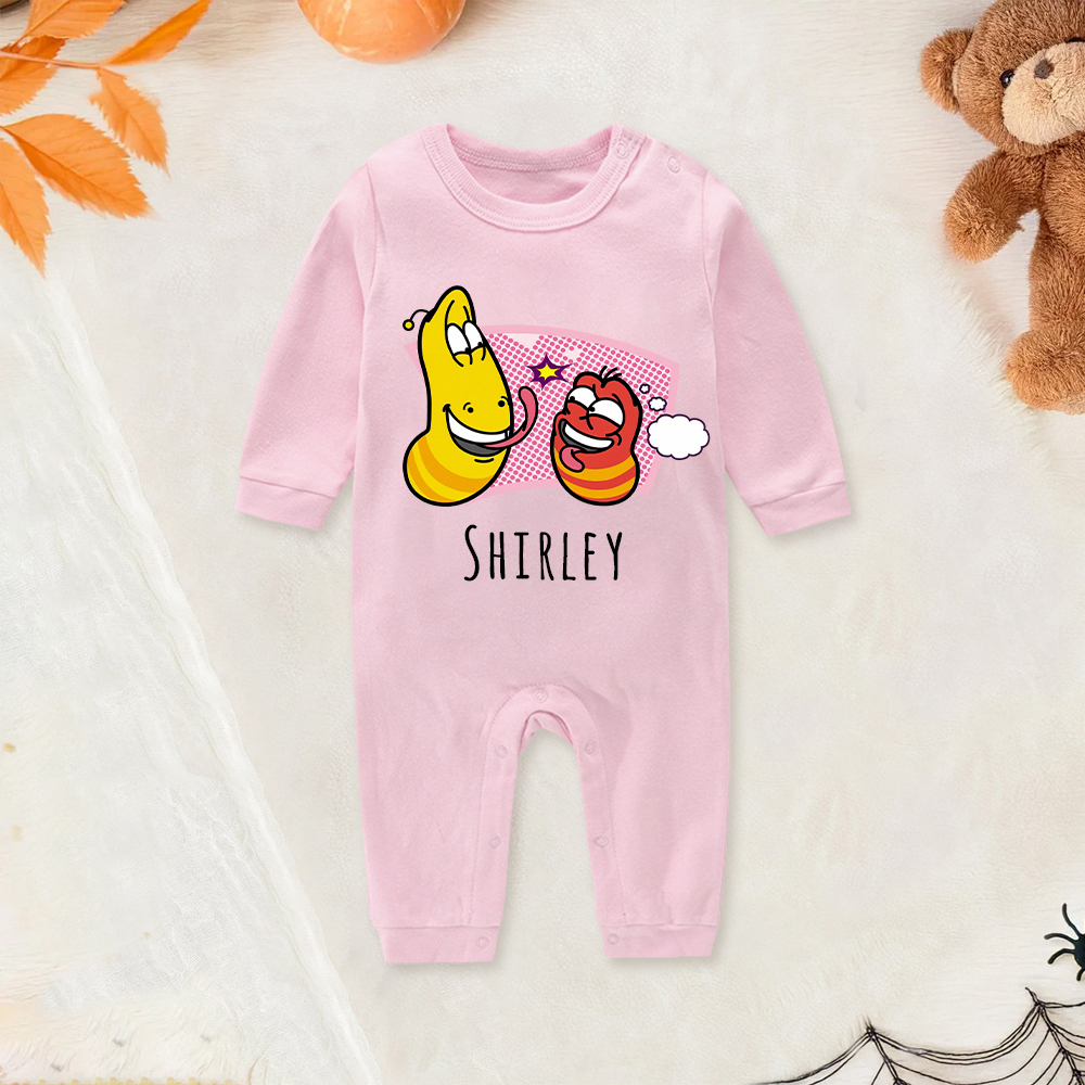 Personalized Larva's Funny Baby Romper | Larva26