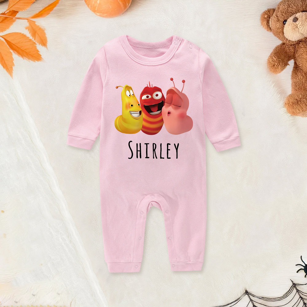 Personalized Larva's Funny Baby Romper | Larva27