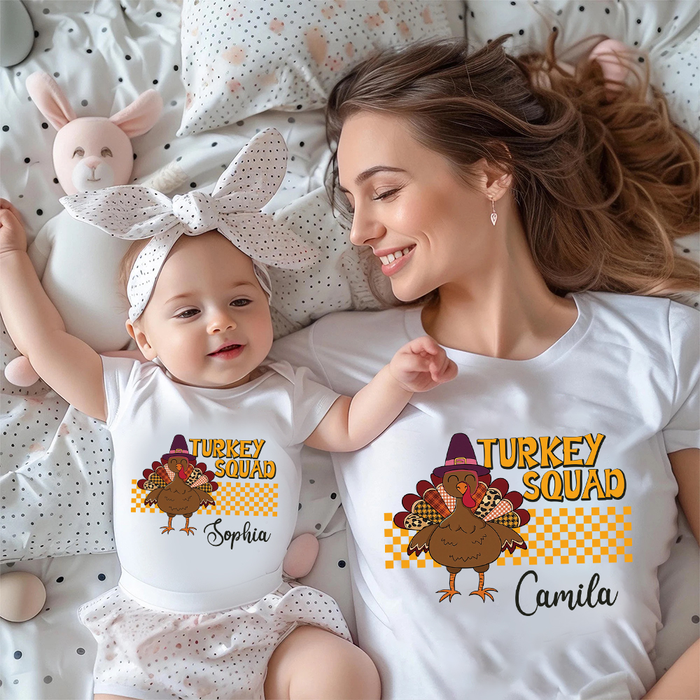 Personalized Turkey Squad Family Matching Shirt | CWThanks09
