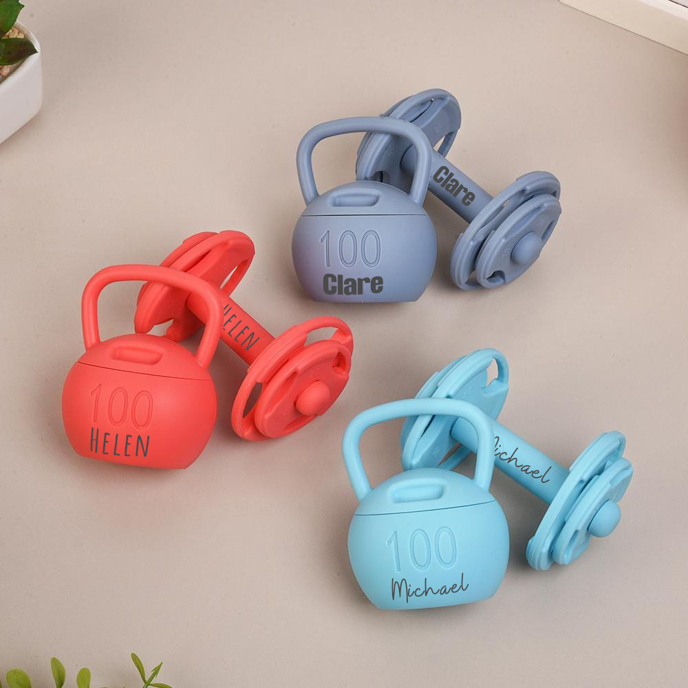Personalized Miniature Baby Kettlebell & Barbell Gripping Toys | CWToy149