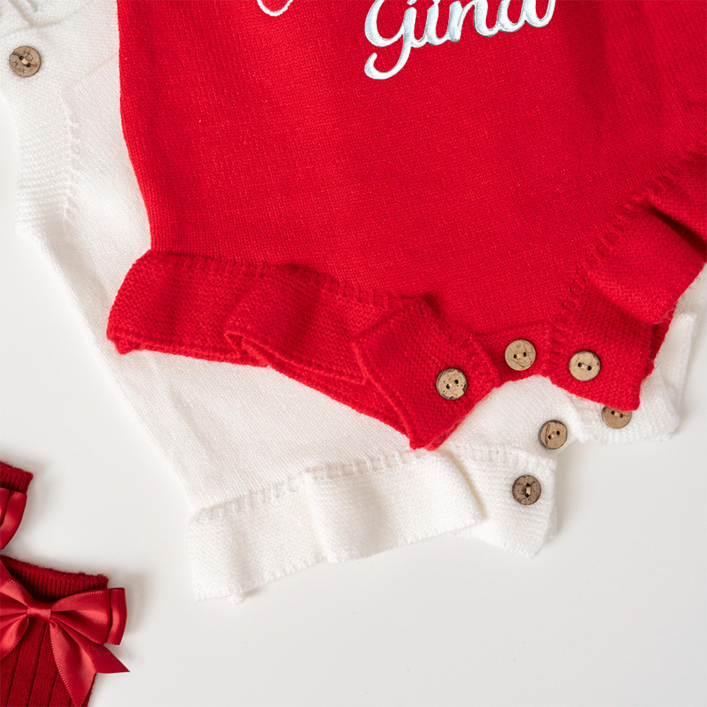 Personalized My First Christmas Baby Romper Set | MCGift137
