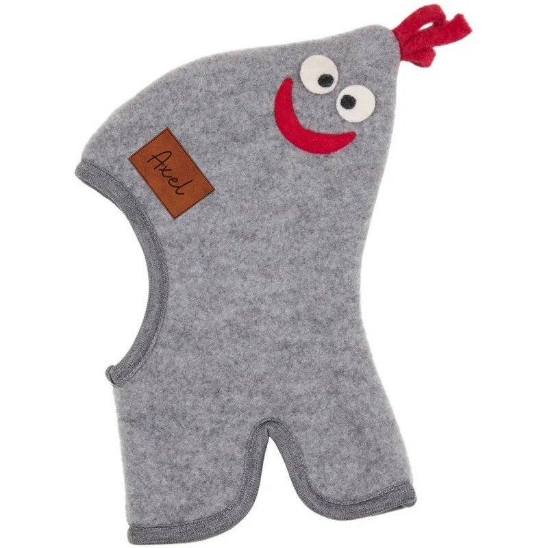 Personalized Leather Patch Wool Rooster Balaclava Hats | HSKid59