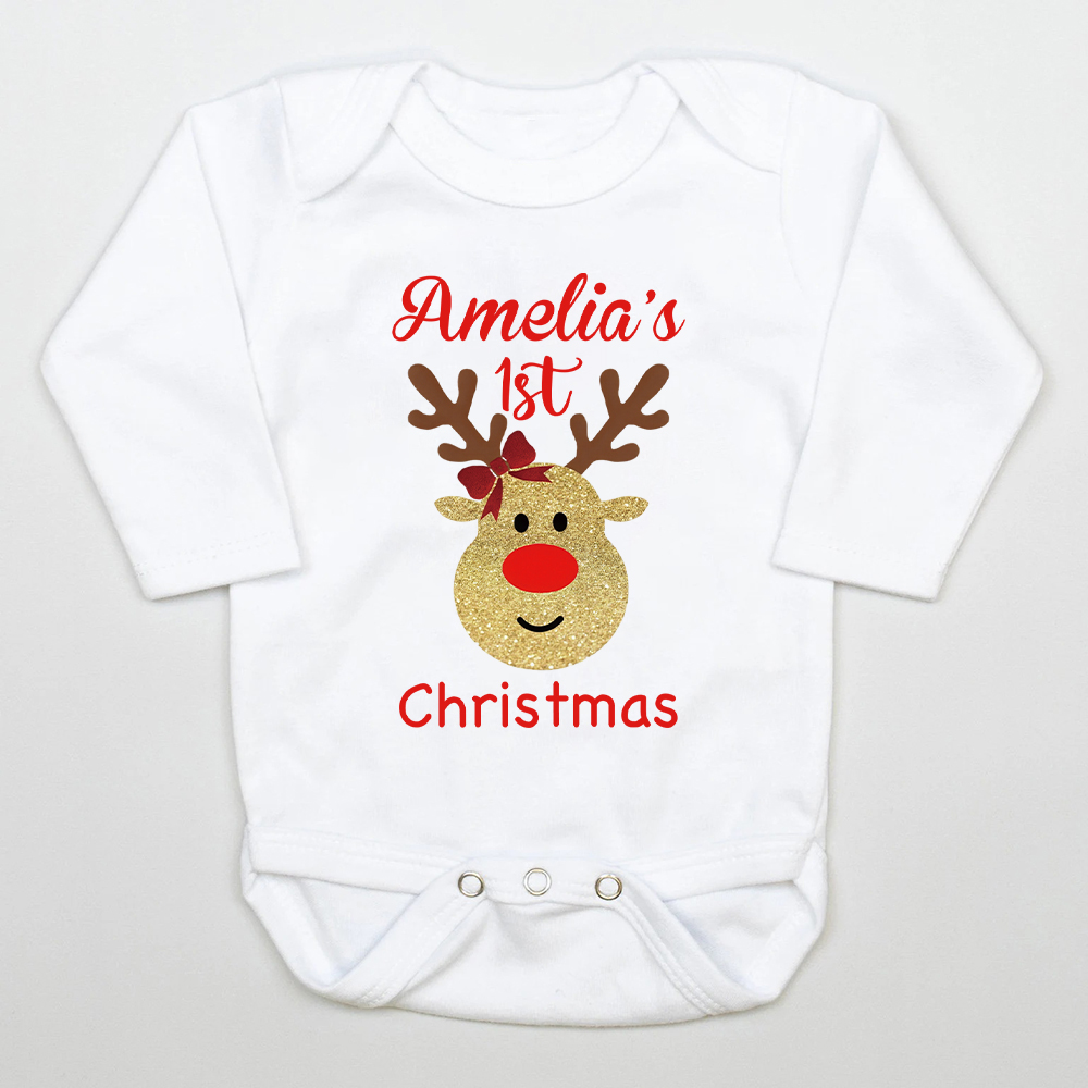 Personalized Baby 1st Christmas Outfit Set | MCGift136