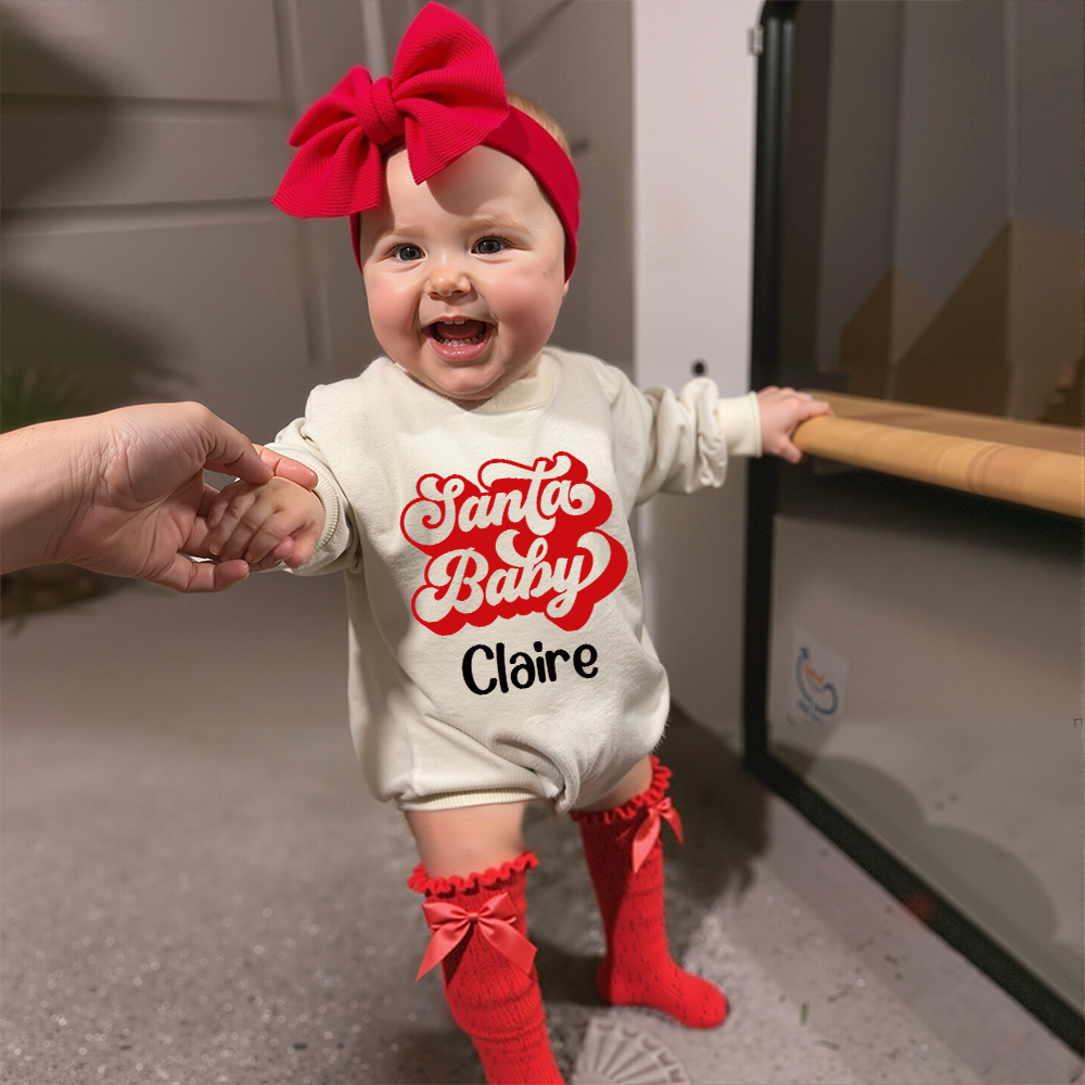 Personalized Christmas Baby Girl Lovely Outfit Set | MCGift150