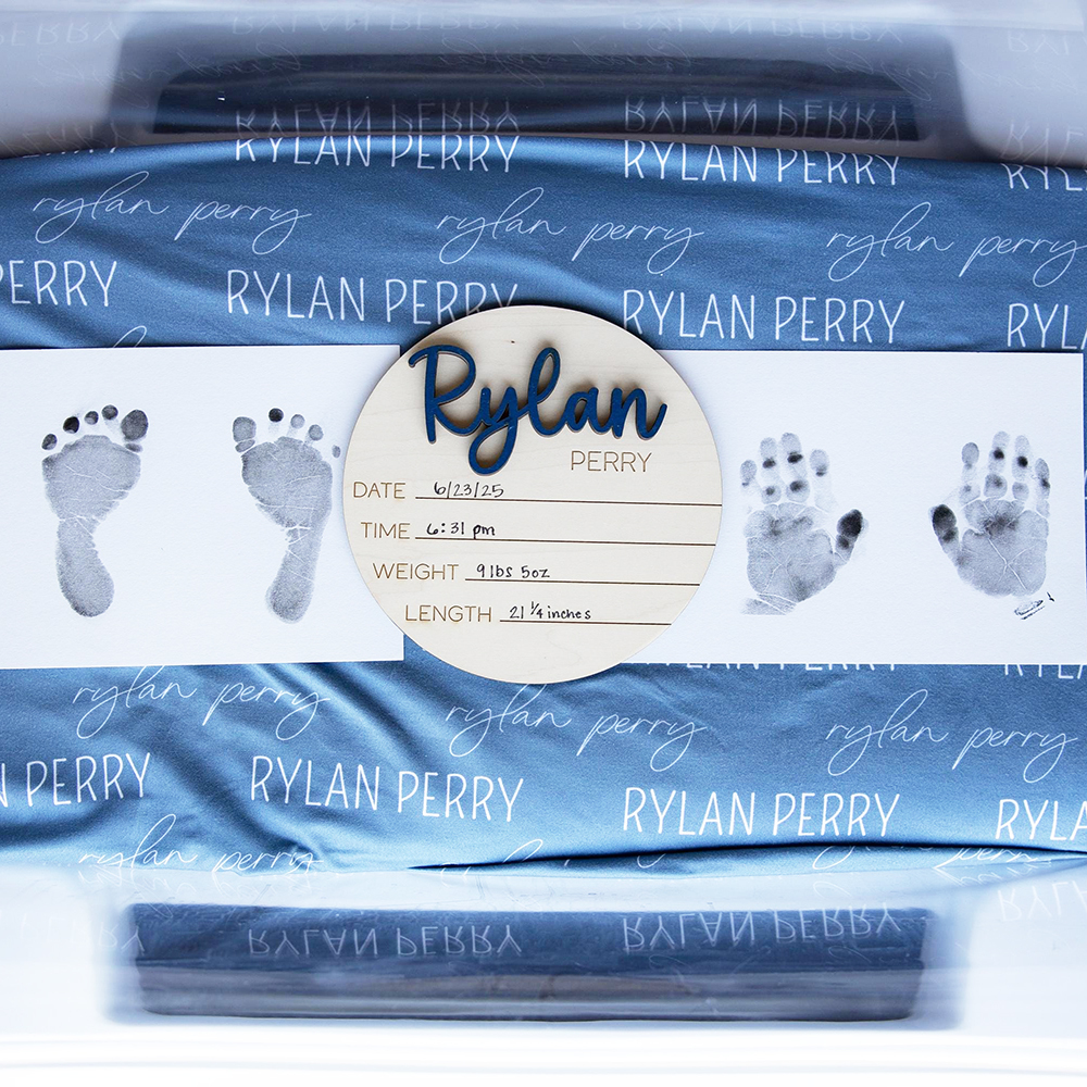 Personalized Wooden Newborn Baby Name Sign | CWBaby95