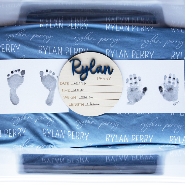 Personalized Wooden Newborn Baby Name Sign | CWBaby95