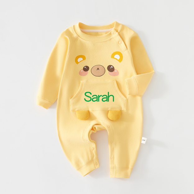 Personalized Long Sleeve Cartoon Romper | CWBaby309
