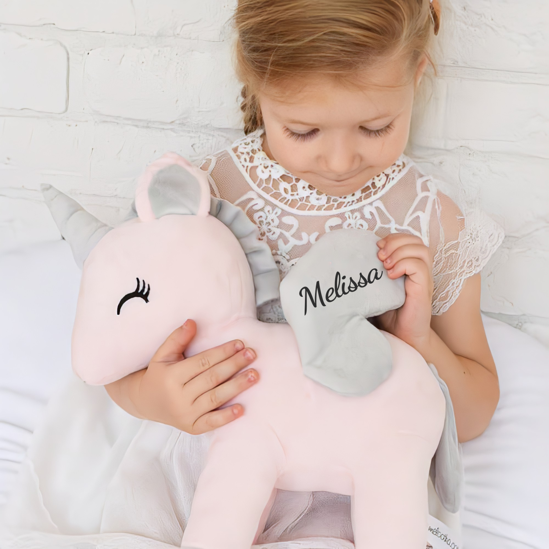 Personalized Kid's Lovely Soft Cuddly Unicorn Doll | CWToy152