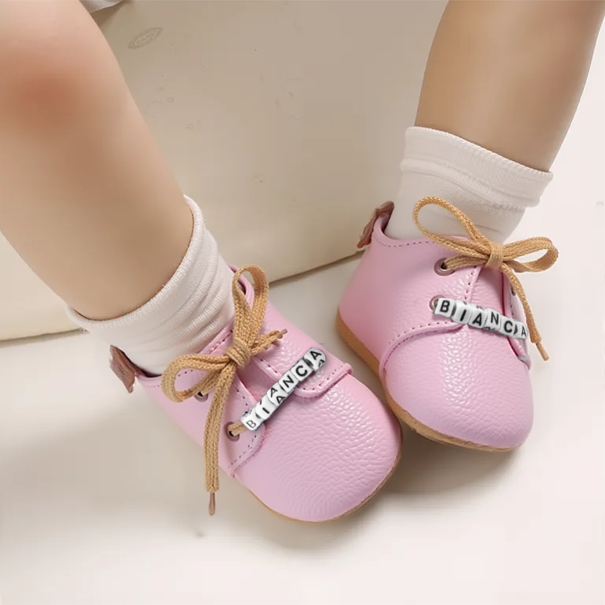 Personalized Cute Comfortable Baby Leather Shoes | CWBaby315
