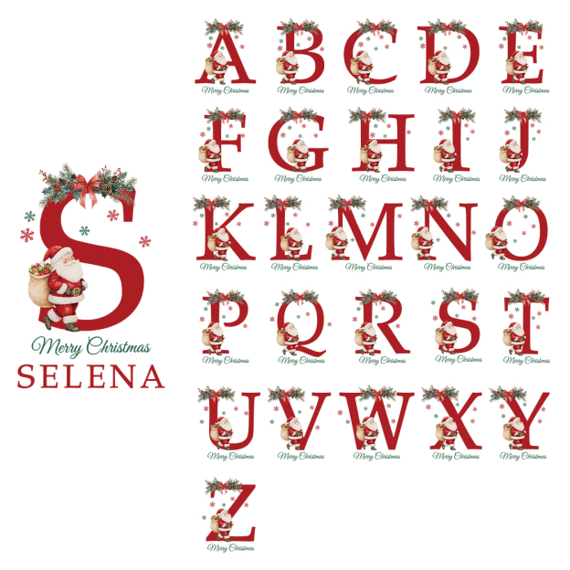 Personalized Monogram Christmas Santa Sack for Gifts | MCGift172