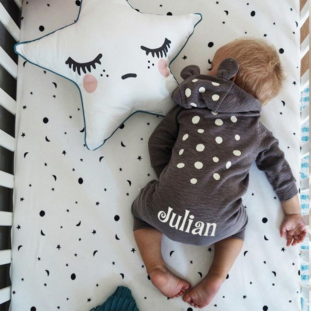 Personalized Baby Cute Bambi Hooded Jumpsuit | CWBaby319