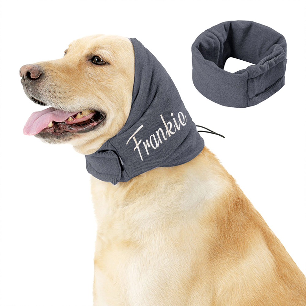 Personalized Embroidered Pet Anti-Fcrightened Soothing Headband | BKPet241