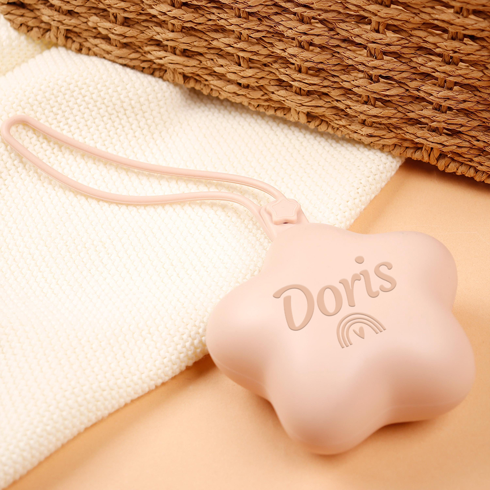 Personalized Baby Silicone Pacifier Storage Pouch | CWBaby331