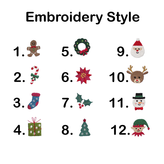 Personalized Embroidered Baby Christmas Bib | MCGift191