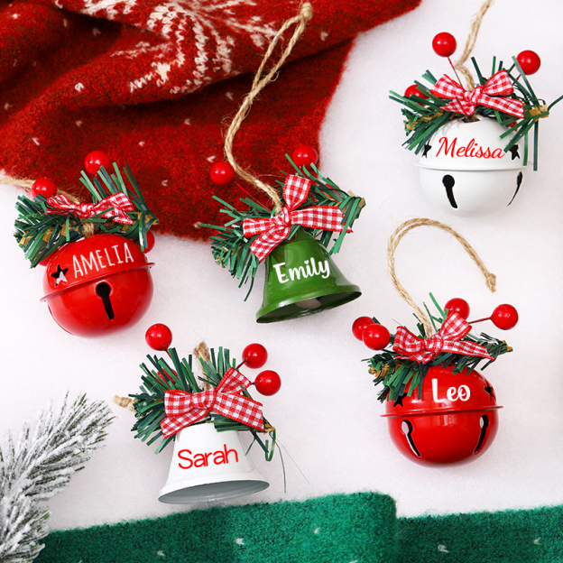Personalized Jingle Bell Christmas Tree Ornament | MCGift193