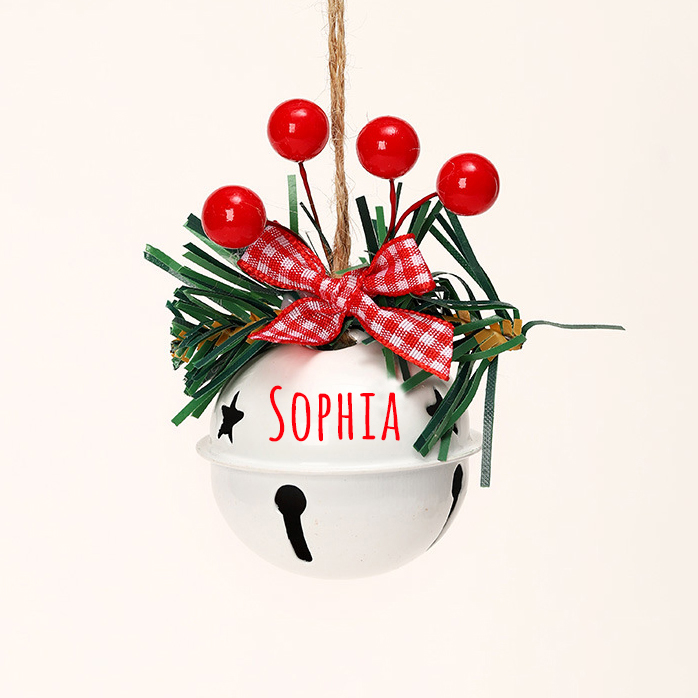 Personalized Jingle Bell Christmas Tree Ornament | MCGift193