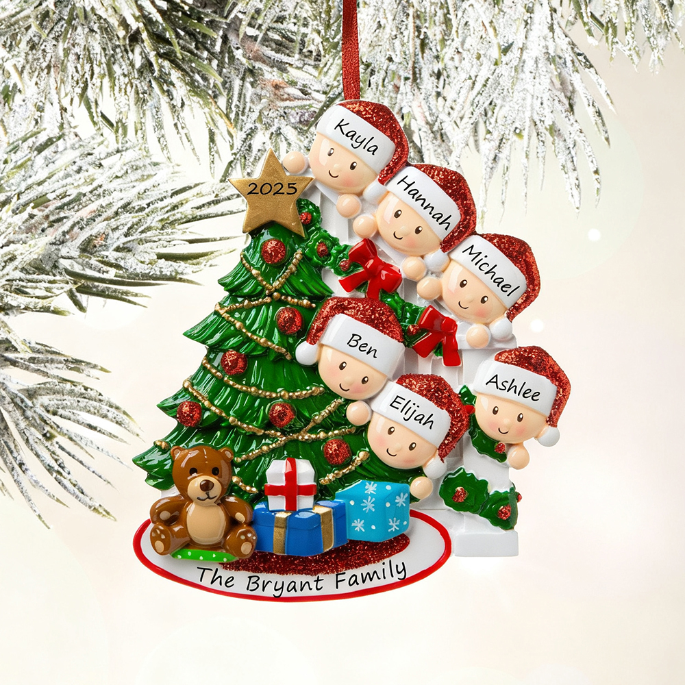 Personalised Christmas Tree Family Ornament | MCGift203
