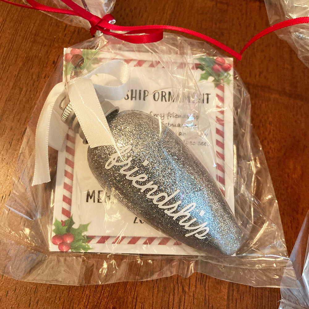 Personalised Glitter Lightbulb Special Christmas Ornament | MCGift212