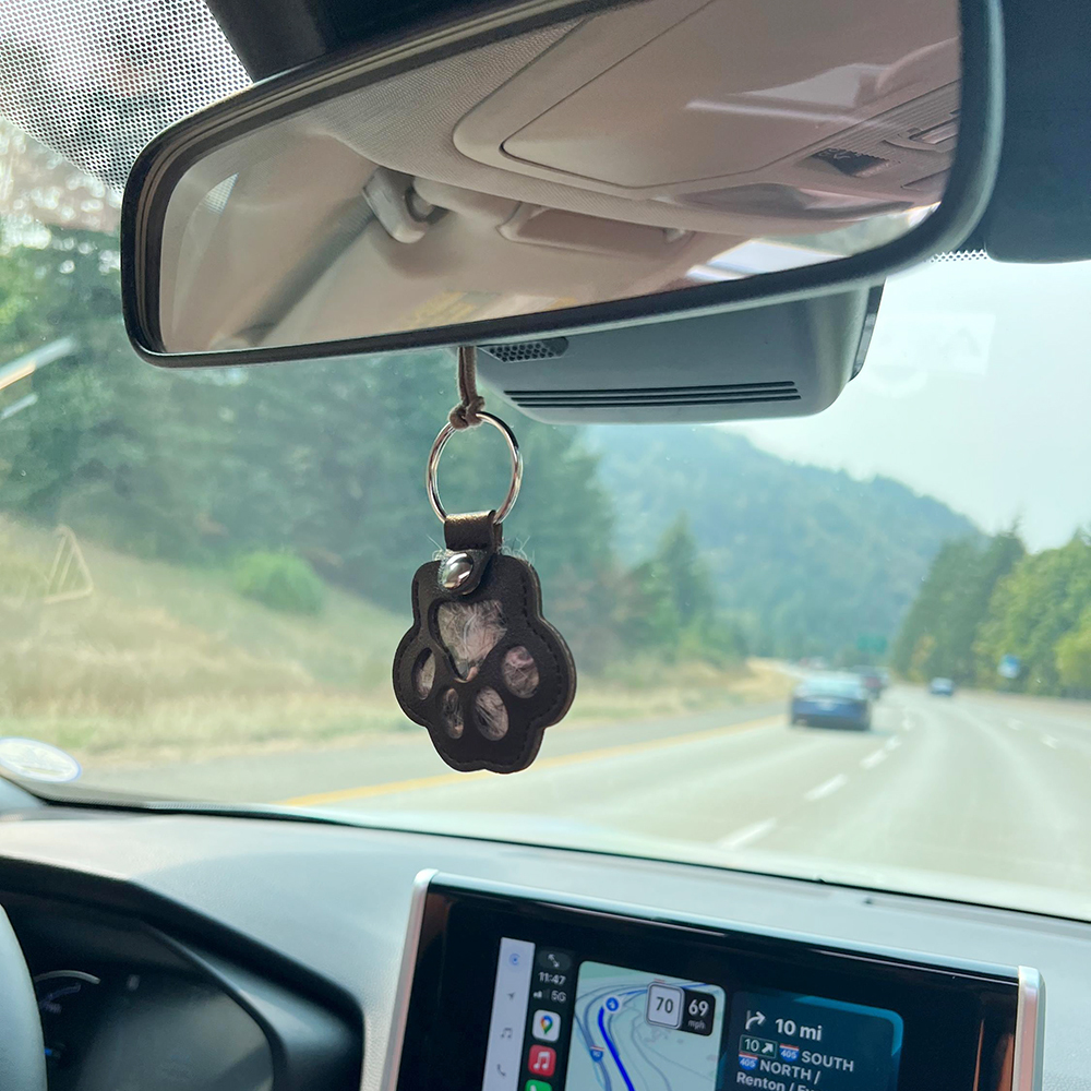 Personalized Pet Fur Storage Memorial Keychain | BKPet253