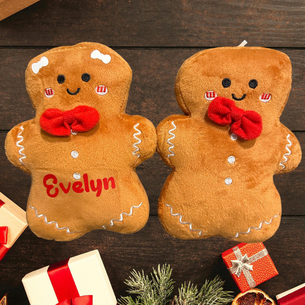 Personalized Christmas Gingerbread Plush Toys Ornament | MCGift224