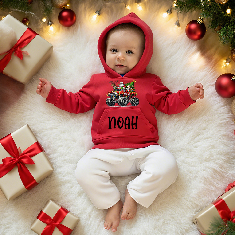 Personalized Kids Lovely Christmas Hoodie | MCGift227