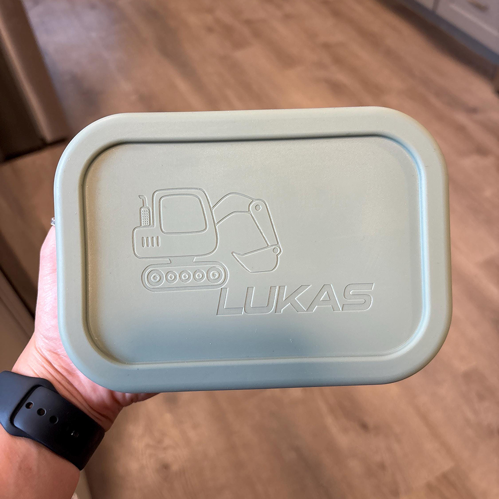 Personalized Kid Silicone Bento Lunch Box | CWBaby353