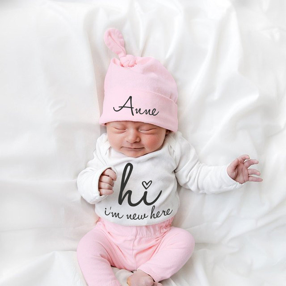 Personalized Baby Coming Home Outfit Set | CWBaby355