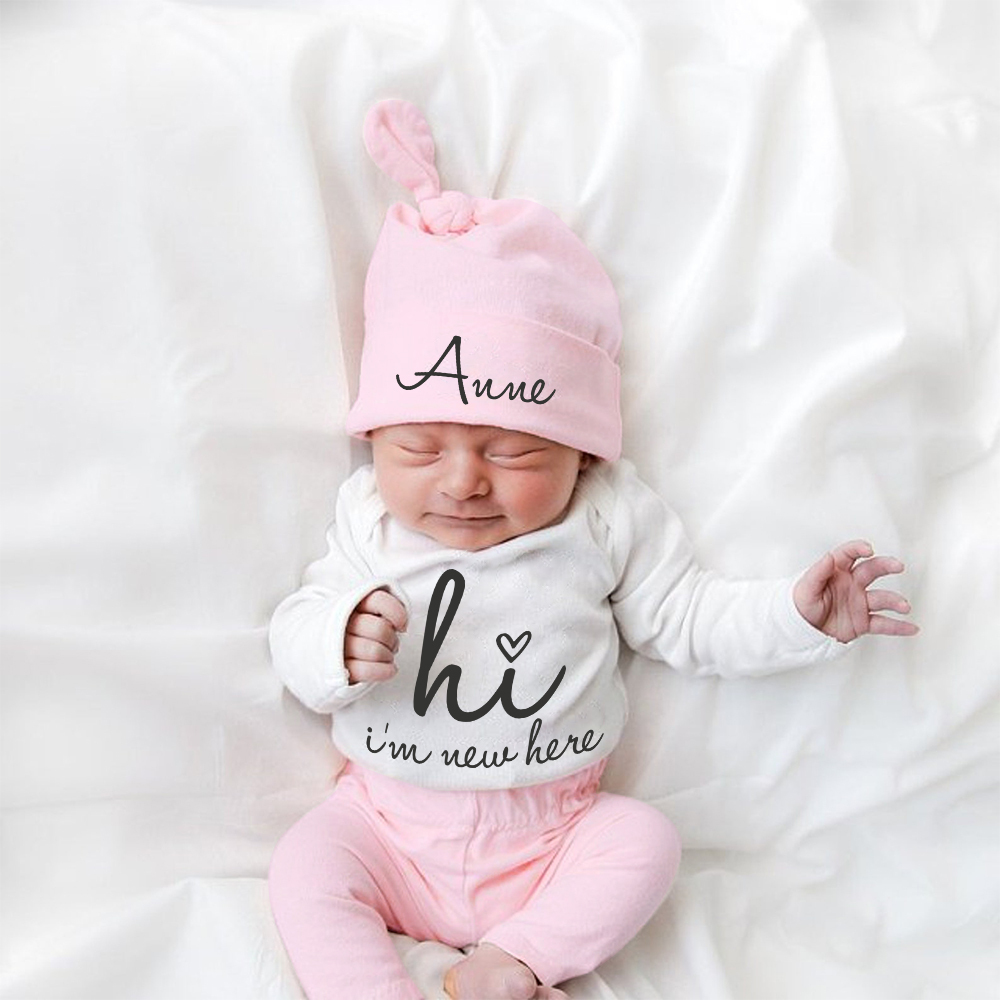 Personalized Baby Coming Home Outfit Set | CWBaby355