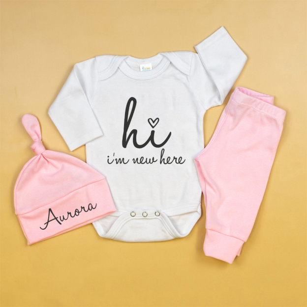 Personalized Baby Coming Home Outfit Set | CWBaby355