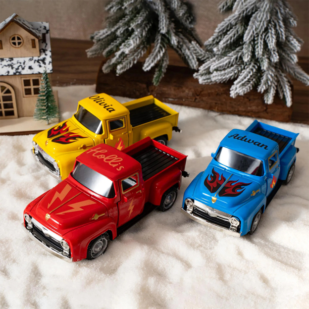 Personalized Toy Pickup Truck Custom Name & Pattern | CWToy167