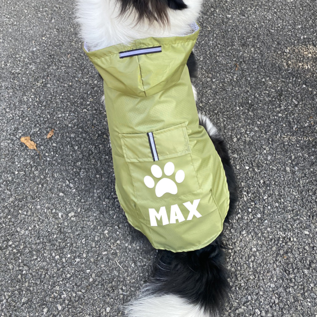 Personalized Pets Waterproof and Reflective Raincoat | BKPet270