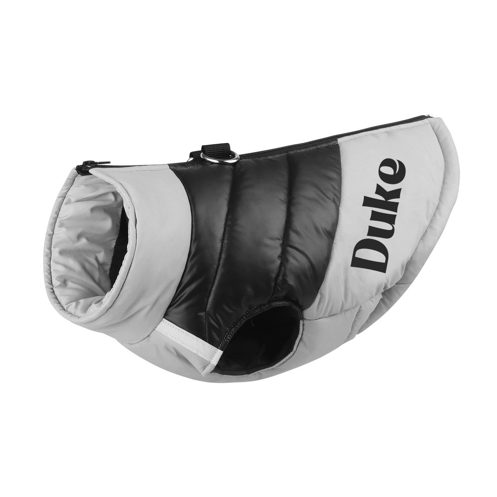Personalized Pet Winter Warm Reflective Safety Puffer Vest | BKPet277