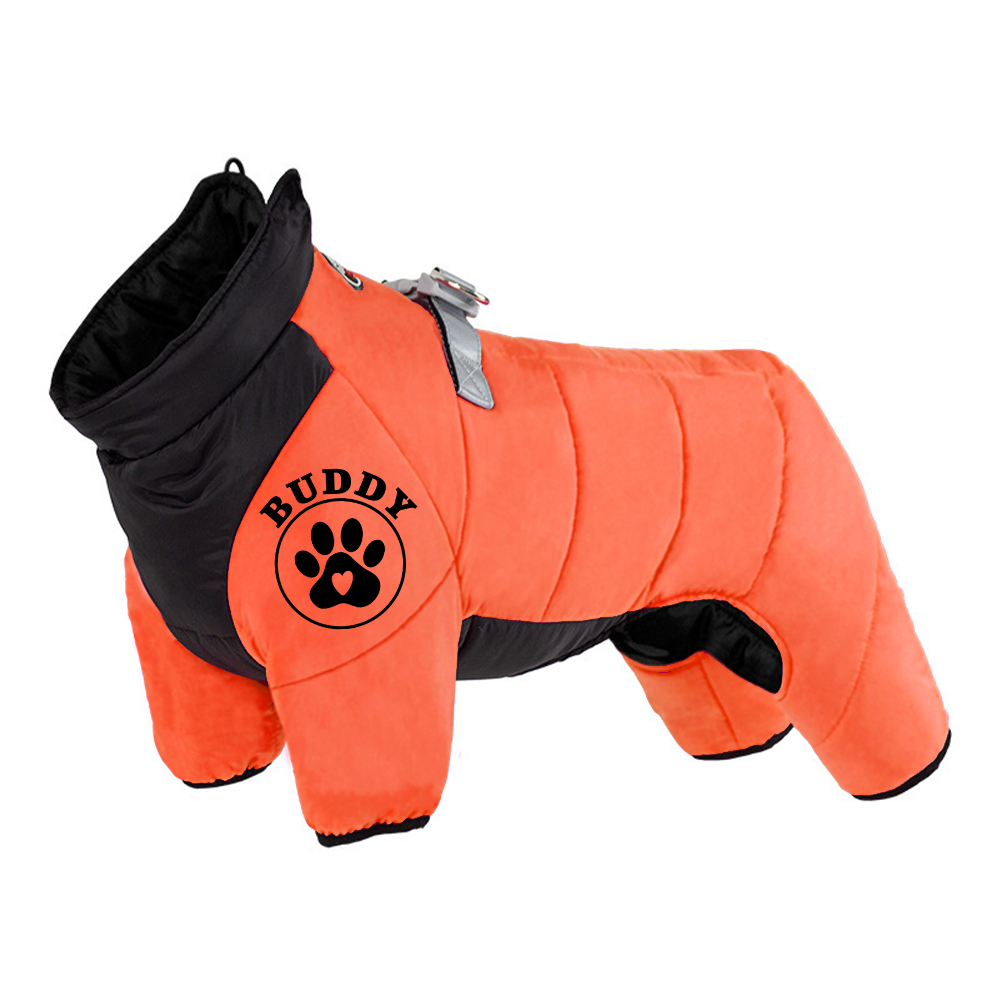Personalized Pet Winter Warm Windproof Puffer Jacket | BKPet272